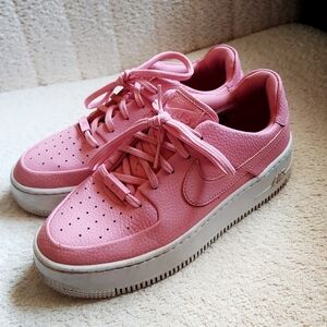 Pink nike air platform